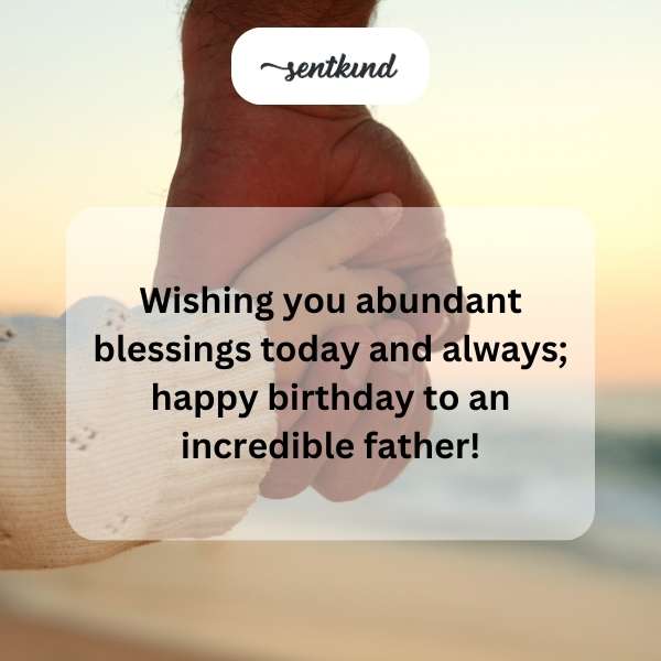Heartfelt greetings for a wonderful father's special day.