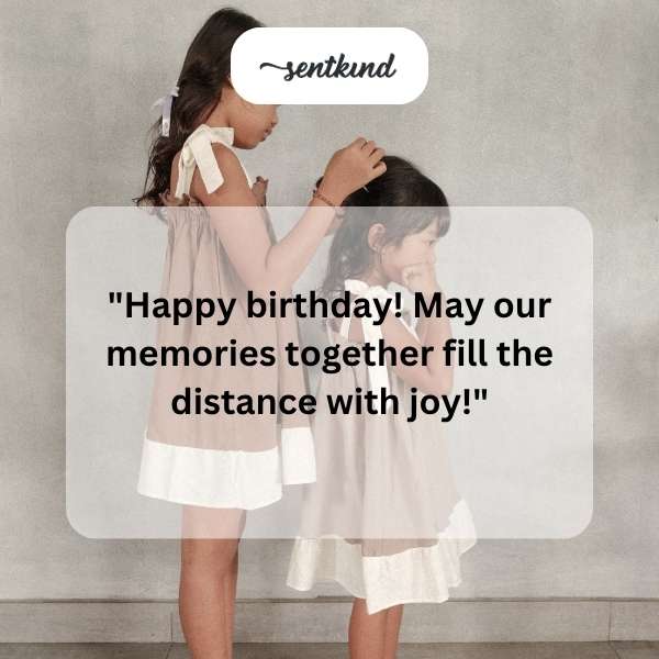 Sending joyful birthday greetings to my dear cousin.