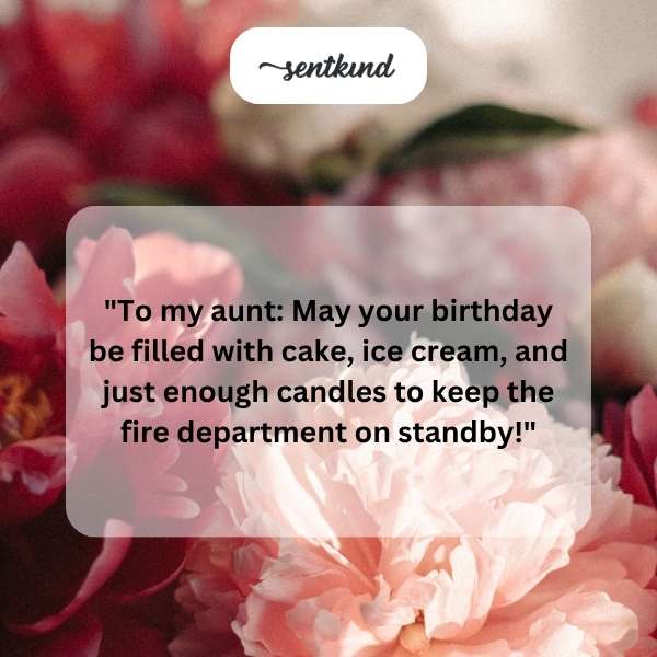 Heartfelt birthday greetings for a beloved aunt.