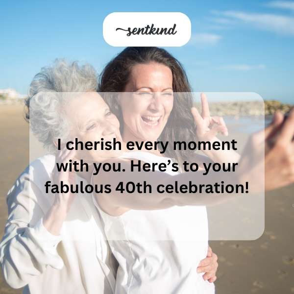 Celebrating an incredible milestone with heartfelt wishes on turning 40.