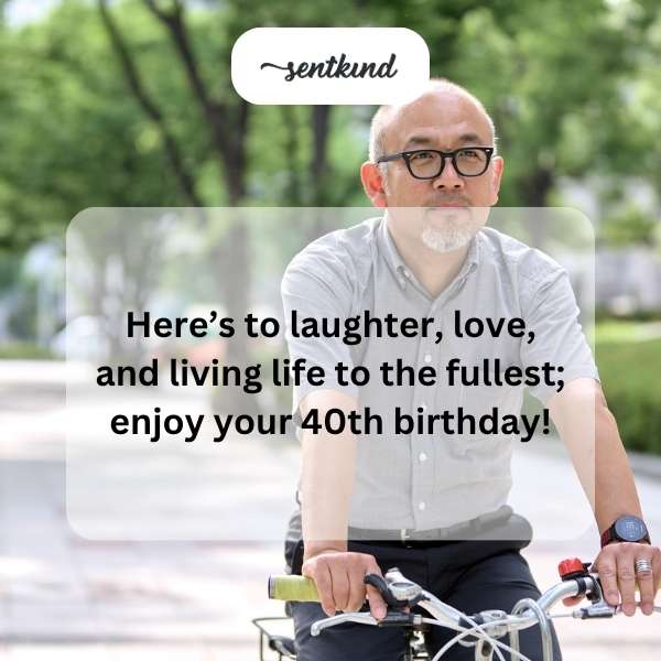 Celebrating life's milestones with joy and affection on your fortieth birthday.