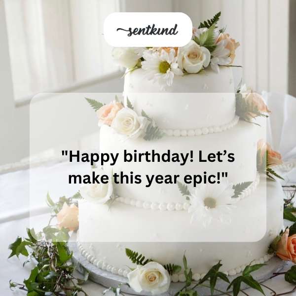Celebratory message for a cousin's special day.