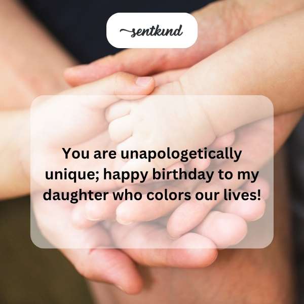 Celebrating the day our daughter, who brings vibrant colors to our lives, was born.