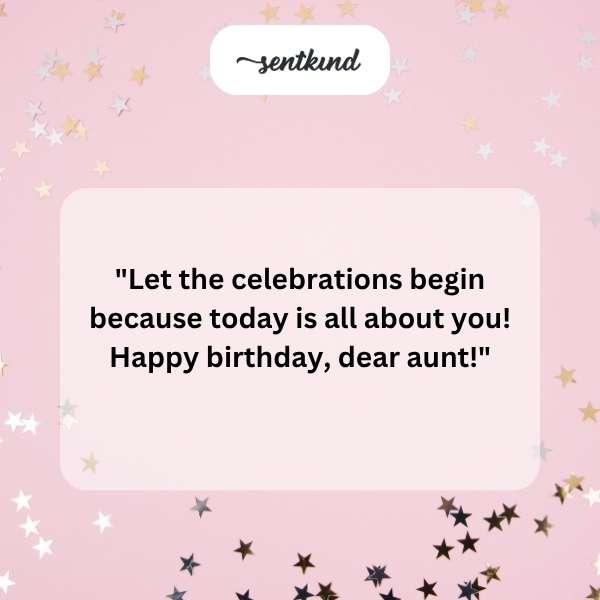 Heartfelt greetings for a beloved aunt's special day.