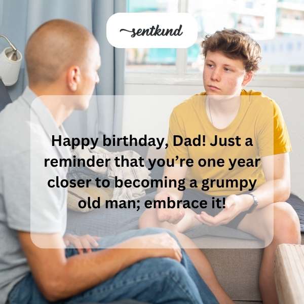 Celebratory message for father's special day.