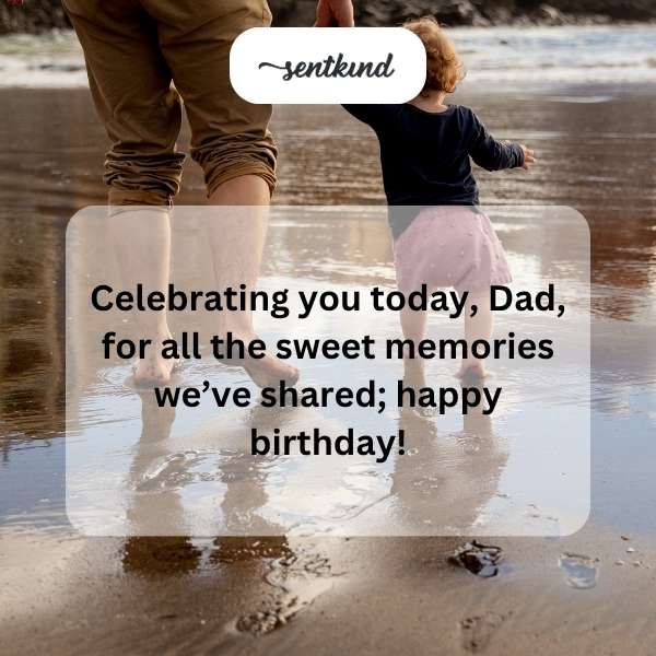 Wishing my father a joyful celebration filled with cherished memories.