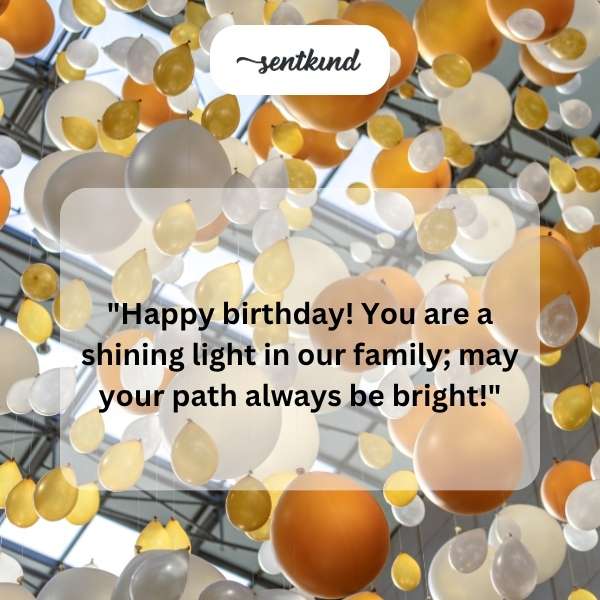 Warm greetings on your special day, dear niece.