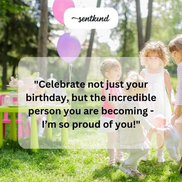 Granddaughter's special day greetings.