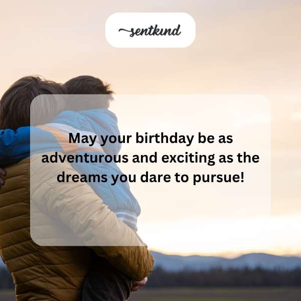 Warm greetings for my adventurous nephew's special day.