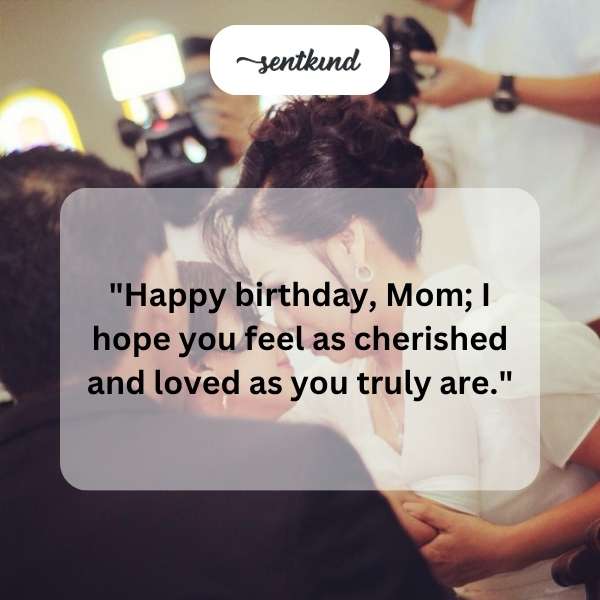 Celebrating a special day by expressing love and appreciation for mother.