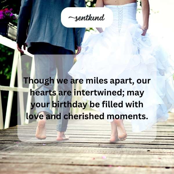 Heartfelt greetings for my wife's special day.