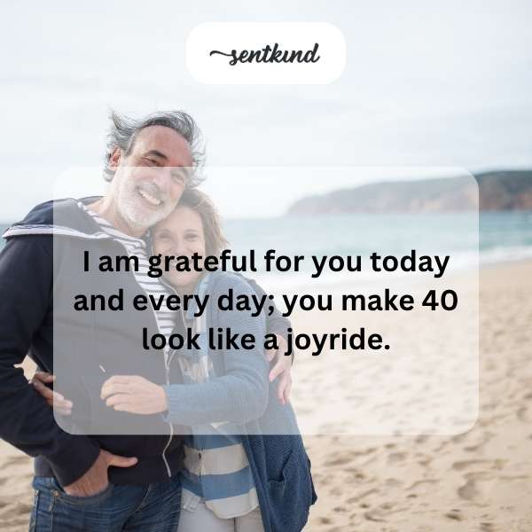 Celebrating the beauty and joy of turning forty with gratitude and happiness.