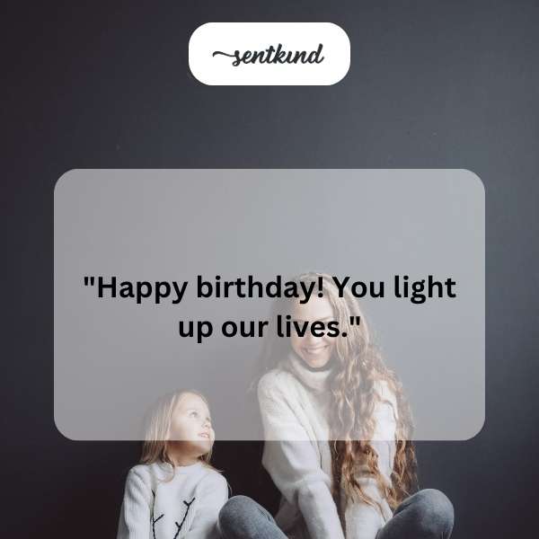 Celebratory message for a mother's special day.