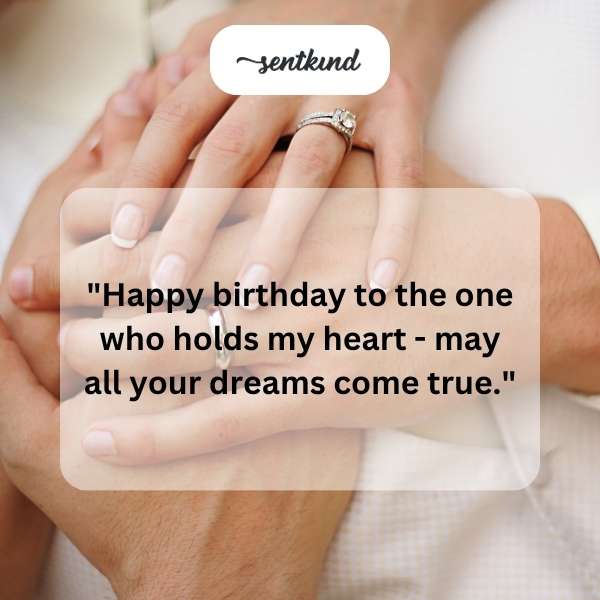 Celebratory greetings for my beloved's special day.
