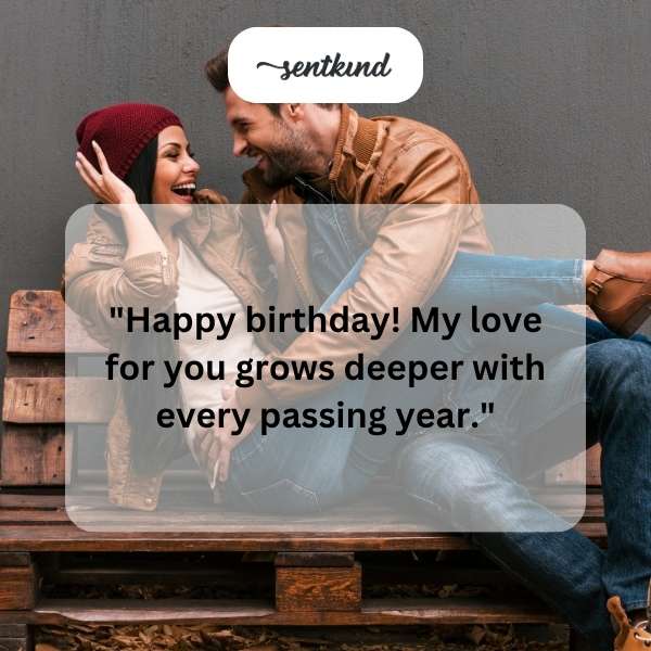 Heartfelt birthday greetings for my beloved spouse.
