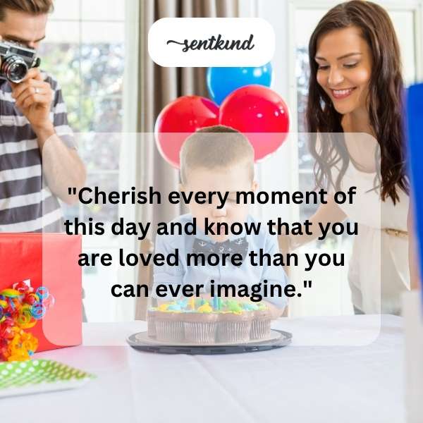 Heartfelt greetings for a beloved son's special day.