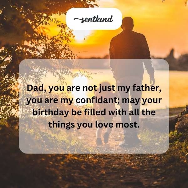 Celebratory message for a father's special day.