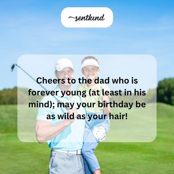 Celebratory greetings for father's special day.