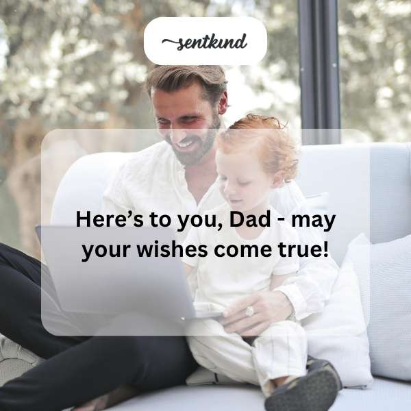 Heartfelt greetings for father's special day.