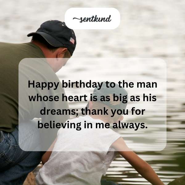 Celebratory message for a father's special day.