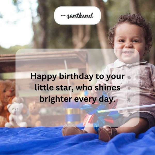 Celebrating the first year of your shining star's journey.
