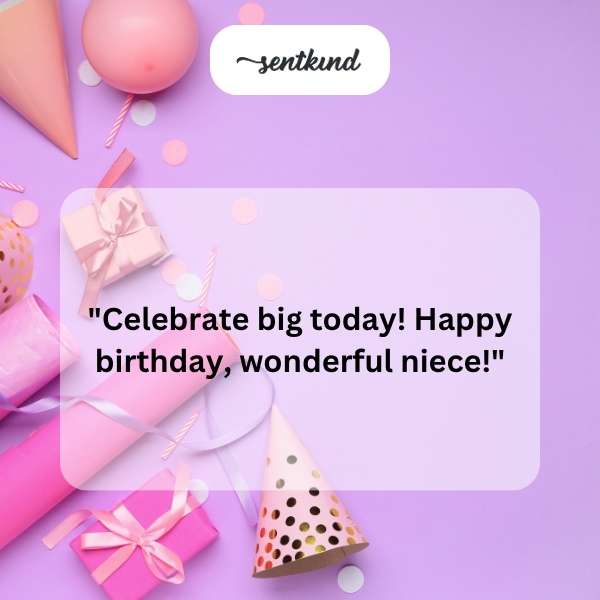 Heartfelt greetings for a special niece's birthday.