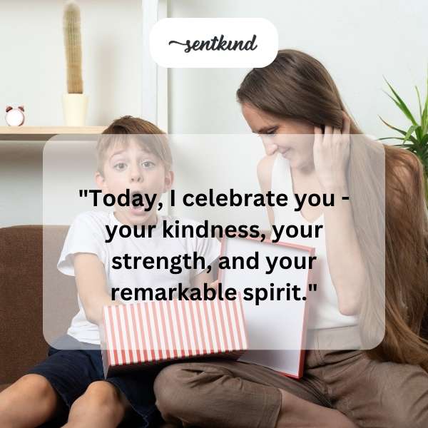 Warm greetings for a son's special day.
