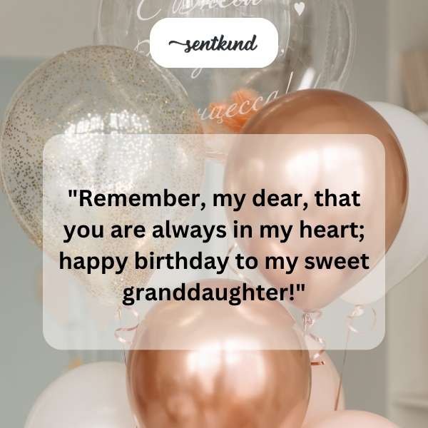 Heartfelt Birthday Greetings for a Beloved Granddaughter