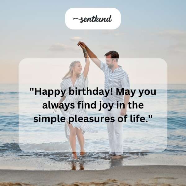 Celebratory message for spouse's special day.