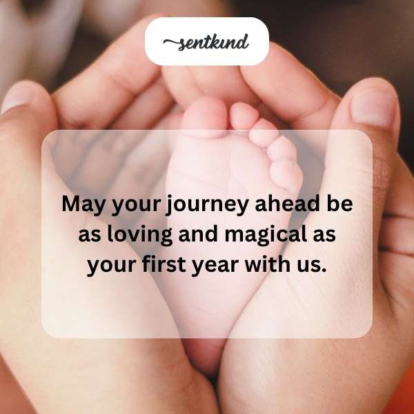 Happy one-year milestone to our little one!