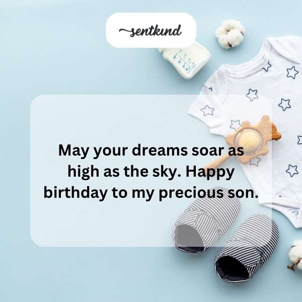 Celebrating your little one's first year with wishes that reach the stars.