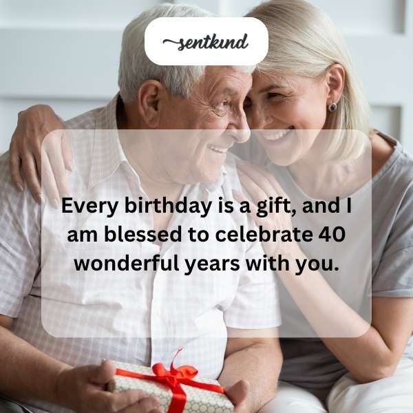 Celebrating four decades of cherished memories together.