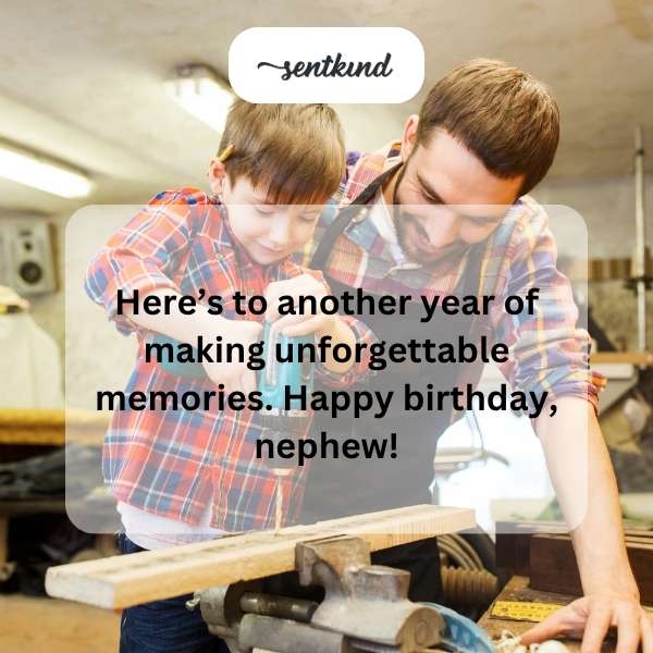 Warm greetings for my nephew's special day.