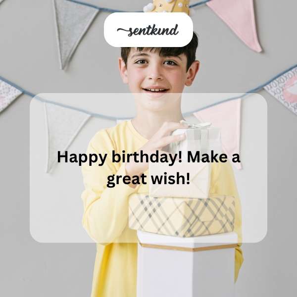 Joyful birthday greetings for my nephew.