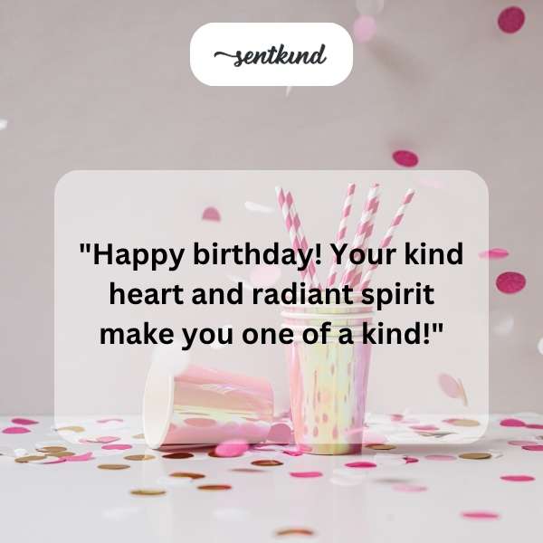 Warm wishes on your special day to a lovely niece with a beautiful heart.
