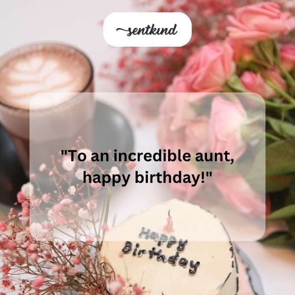 Sending heartfelt birthday greetings to a wonderful aunt.