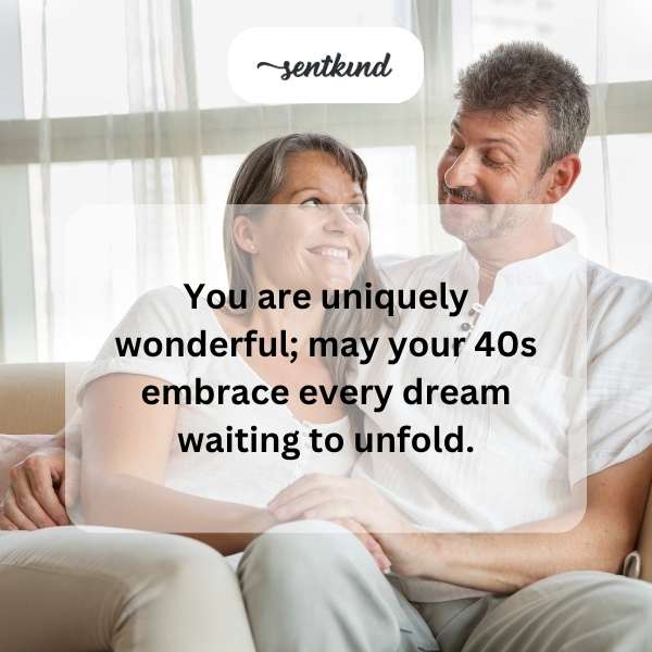 Celebrating four decades of life with dreams ready to blossom.