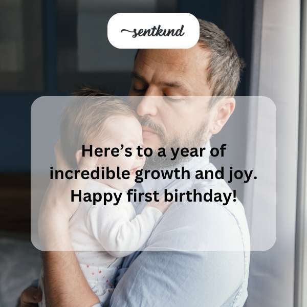 Celebrating the first year with love and happiness.