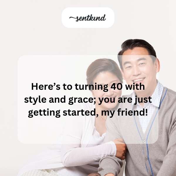 Celebrating the milestone of turning 40 with elegance and flair.
