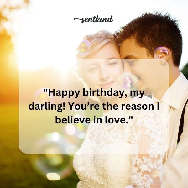 Heartfelt birthday greetings for my beloved partner.