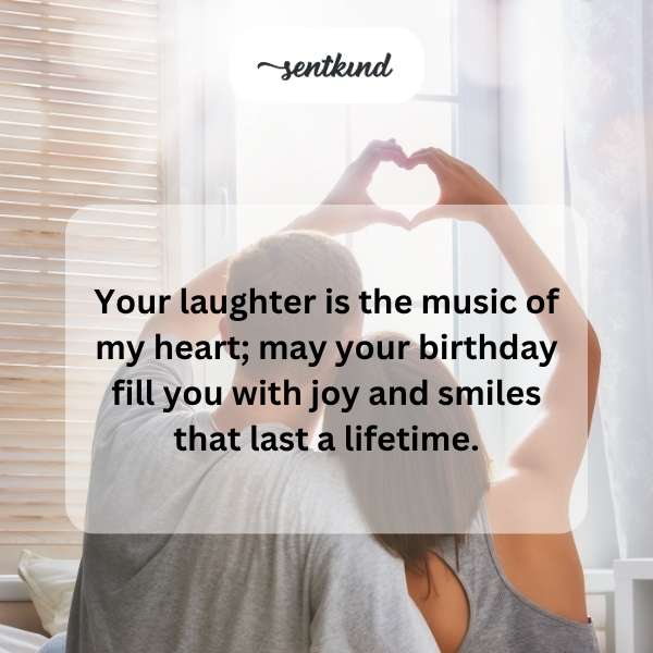 Celebratory messages for a beloved spouse's special day.