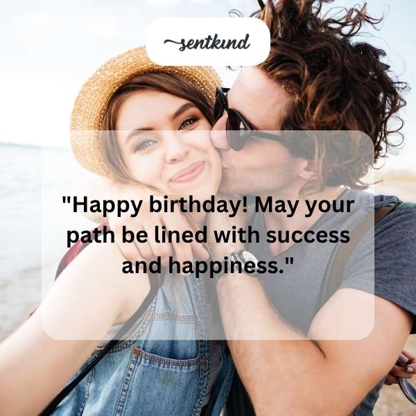 Celebratory greetings for my husband's special day.