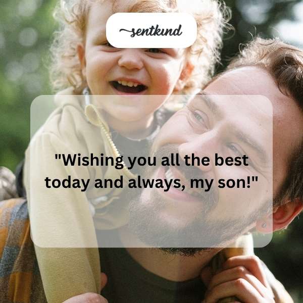 Heartfelt blessings for my son's special day.