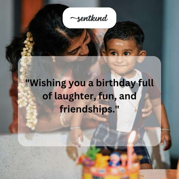Heartfelt greetings for a son's joyful birthday celebration.