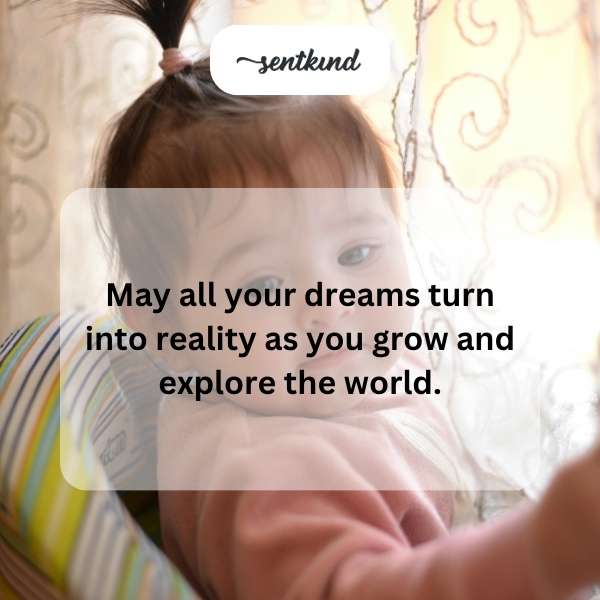 Wishing you a bright and adventurous journey on your first birthday.