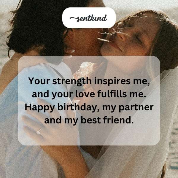 Warm greetings for my wife's special day.