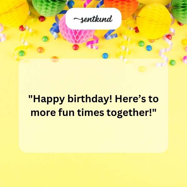 Celebrating another year of joy with my cousin.