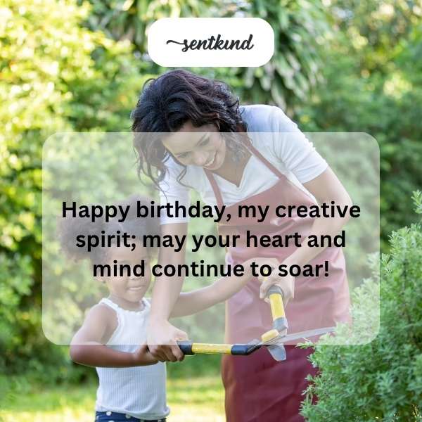 Celebratory message for a daughter's special day.