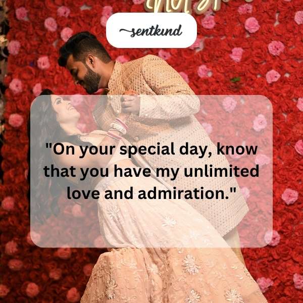 Heartfelt message for a husband's special celebration.