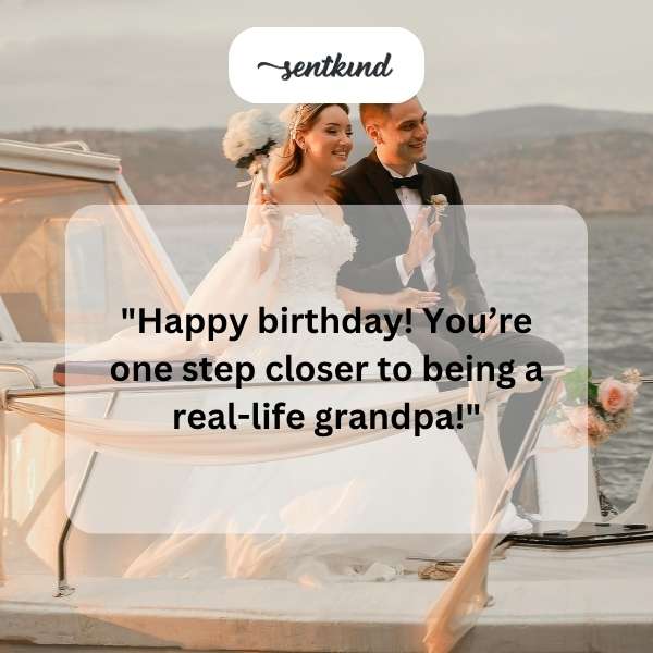 Celebratory message for husband's birthday.